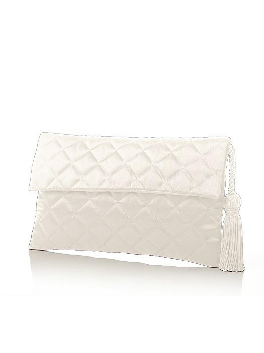 Quilted Envelope Clutch with Tassel Detail On Sale