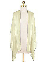 Front View Thumbnail - Butter Yellow Lux Chiffon Stole