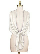 Alt View 2 Thumbnail - Ivory Lux Chiffon Stole