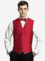 Front View Thumbnail - Flame Yarn-Dyed 6 Button Tuxedo Vest by After Six