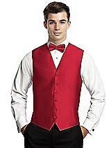 Rear View Thumbnail - Flame Yarn-Dyed 6 Button Tuxedo Vest by After Six
