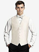 Front View Thumbnail - Ivory Yarn-Dyed 6 Button Tuxedo Vest by After Six