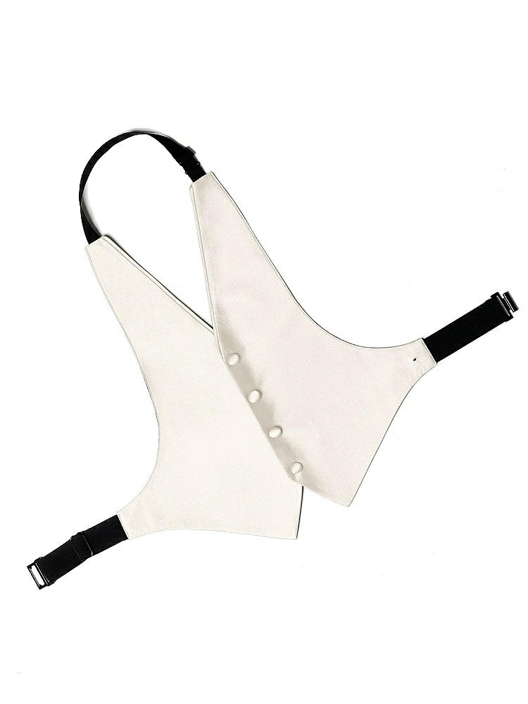 Back View - Ivory Yarn-Dyed Boy's Backless Vest by After Six