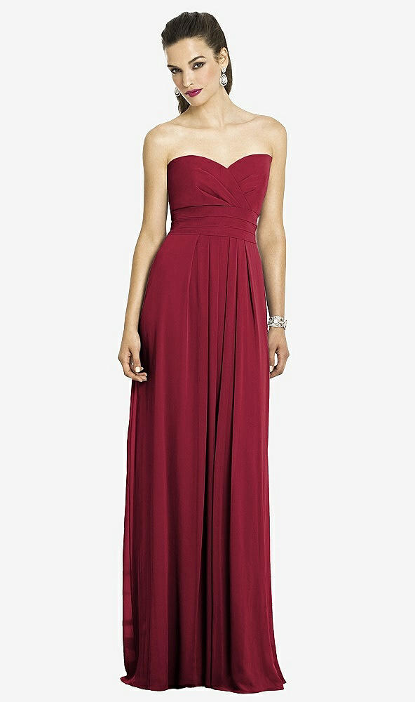 Front View - Burgundy After Six Bridesmaids Style 6669