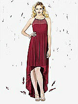 Front View Thumbnail - Burgundy Social Bridesmaids Style 8125