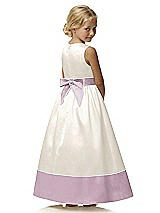 Rear View Thumbnail - Ivory & Suede Rose Flower Girl Style FL4034