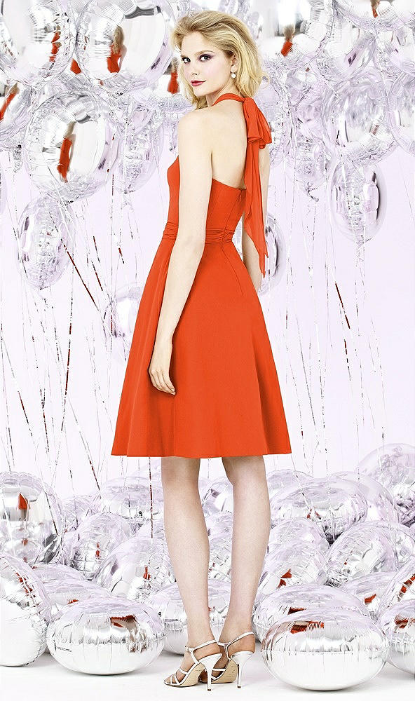 Back View - Tangerine Tango Social Bridesmaids Style 8126