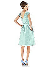 Alt View 2 Thumbnail - Seaside Alfred Sung Cap Sleeve Cocktail Dress D568