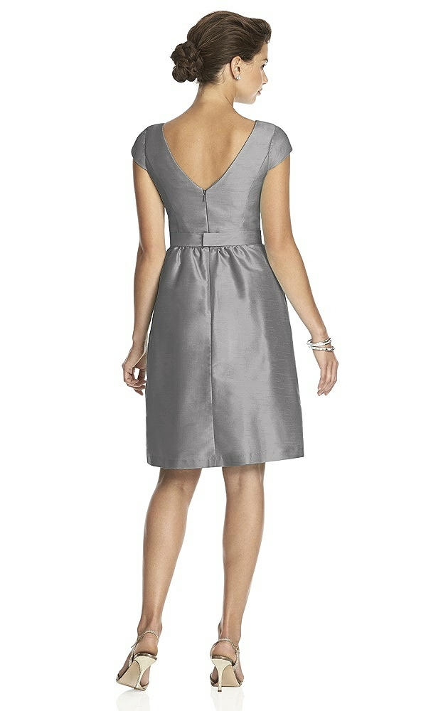 Back View - Quarry Alfred Sung Cap Sleeve Cocktail Dress D568