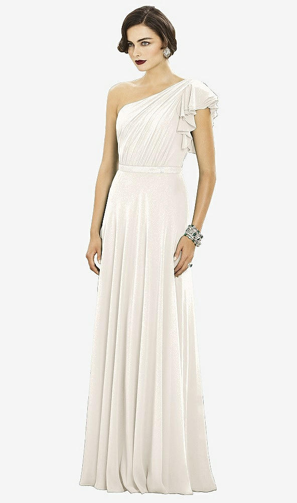 Front View - Shimmer Ivory Gold Dessy Collection Style 2885