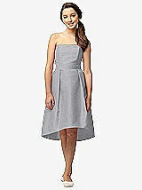 Front View Thumbnail - French Gray Junior Bridesmaid Dress JR516