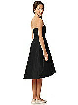 Rear View Thumbnail - Black Junior Bridesmaid Dress JR516