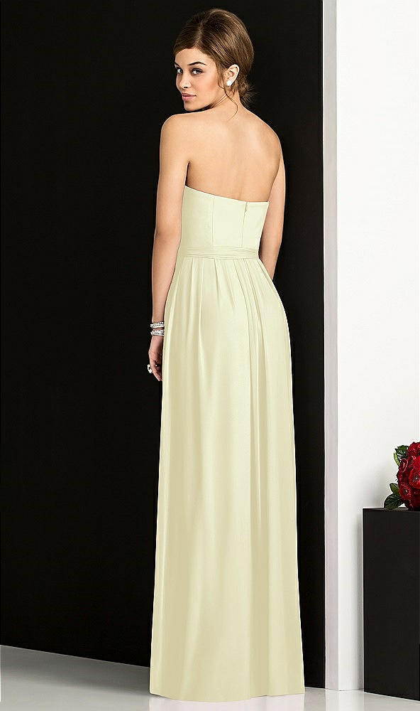 Back View - Butter Yellow After Six Bridesmaid Dress 6678
