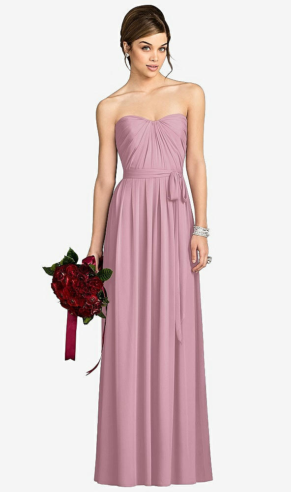 Front View - Dusty Pink After Six Bridesmaid Dress 6678