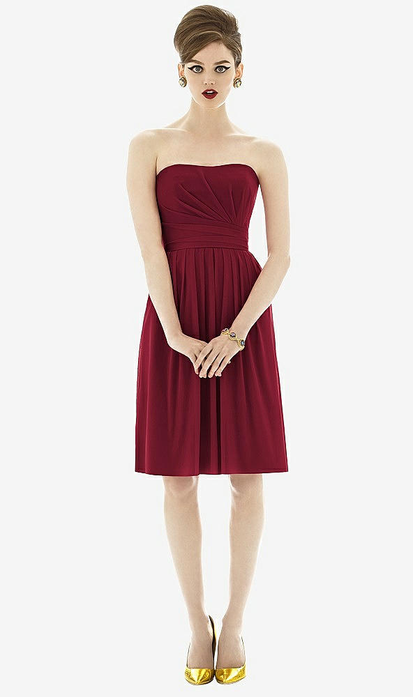 Front View - Burgundy Alfred Sung Style D650