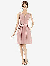 Front View Thumbnail - Rose Alfred Sung Bridesmaid Dress D654