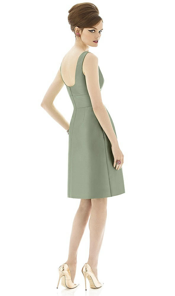 Back View - Sage Alfred Sung Bridesmaid Dress D654