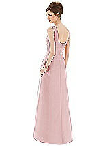 Rear View Thumbnail - Ballet Pink Alfred Sung Bridesmaid Dress D659