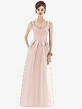 Front View Thumbnail - Blush Alfred Sung Bridesmaid Dress D659