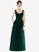 Front View Thumbnail - Evergreen Alfred Sung Bridesmaid Dress D659