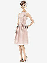 Front View Thumbnail - Blush Alfred Sung Open Back Cocktail Dress D660