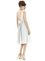 Rear View Thumbnail - White Alfred Sung Open Back Cocktail Dress D660