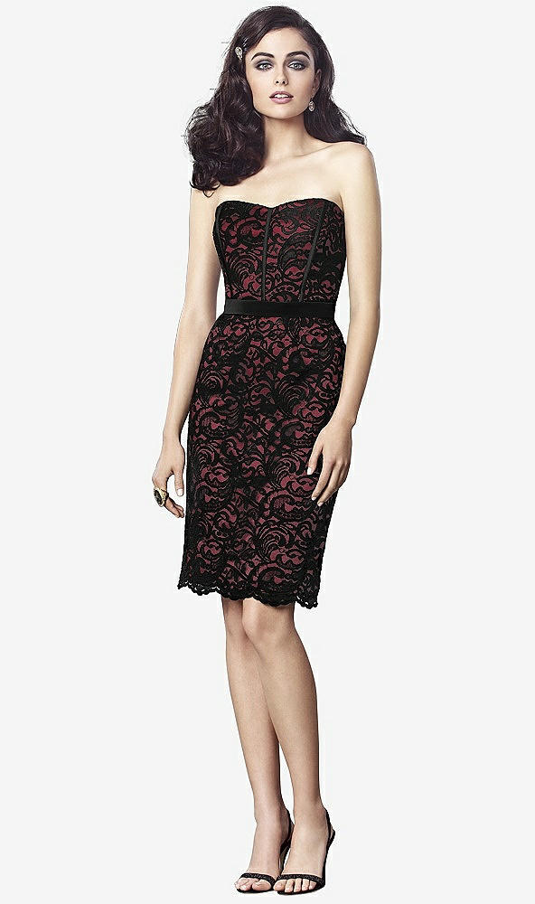 Front View - Claret & Black Dessy Collection Style 2911