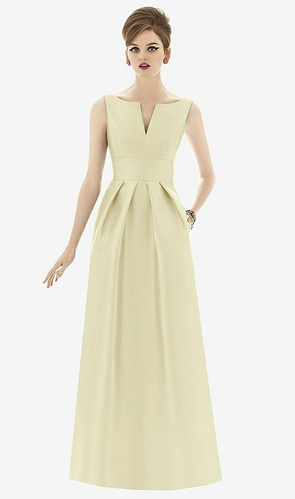 Front View - Butter Yellow Alfred Sung Style D655