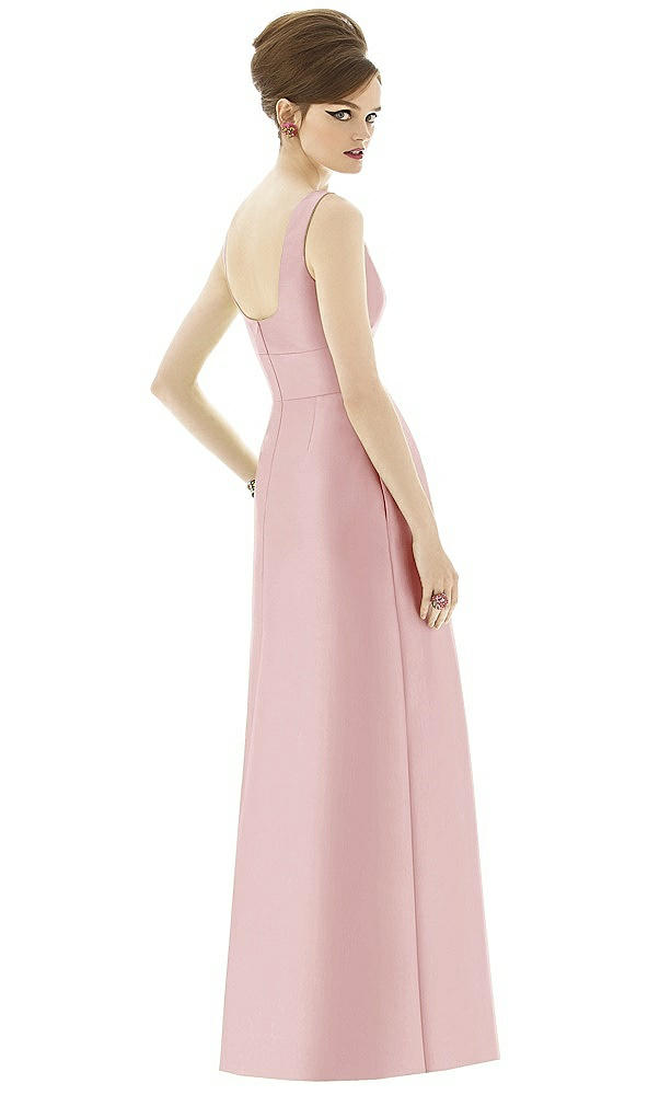 Back View - Ballet Pink Alfred Sung Style D655
