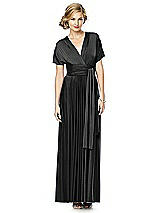 Alt View 1 Thumbnail - Black Twist Wrap Convertible Maxi Dress