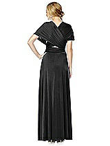 Alt View 2 Thumbnail - Black Twist Wrap Convertible Maxi Dress
