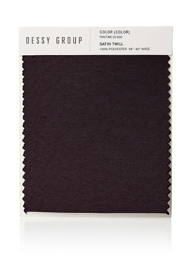 Front View - Deep Plum Satin Twill Swatch