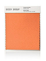 Front View Thumbnail - Portofino Orange Satin Twill Swatch