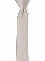 Front View Thumbnail - Taupe Matte Satin Narrow Ties by After Six