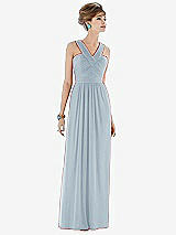 Front View Thumbnail - Mist Maxi Chiffon Sleeveless Halter Dress