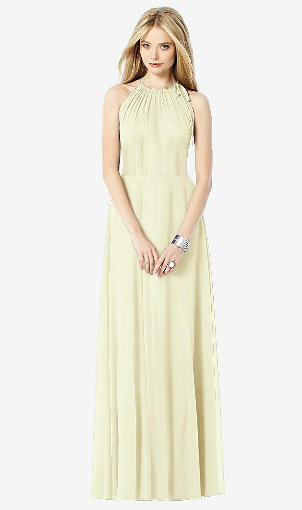 Front View - Butter Yellow After Six Bridesmaid Dress 6704