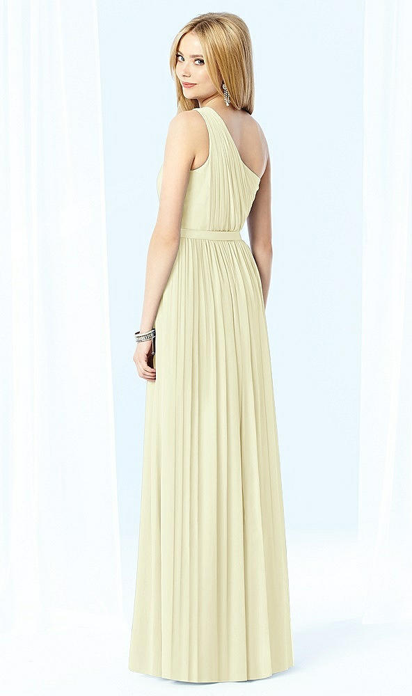 Back View - Butter Yellow After Six Bridesmaid Dress 6706