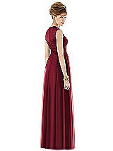 Rear View Thumbnail - Burgundy Alfred Sung Style D677