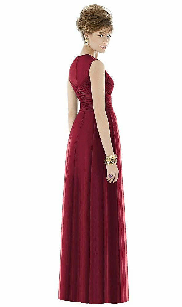 Back View - Burgundy Alfred Sung Style D677