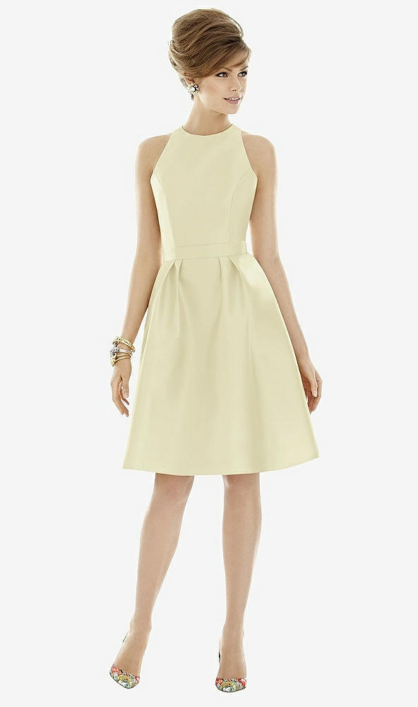 Front View - Butter Yellow Alfred Sung Style D696