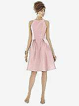 Front View Thumbnail - Ballet Pink Alfred Sung Style D696