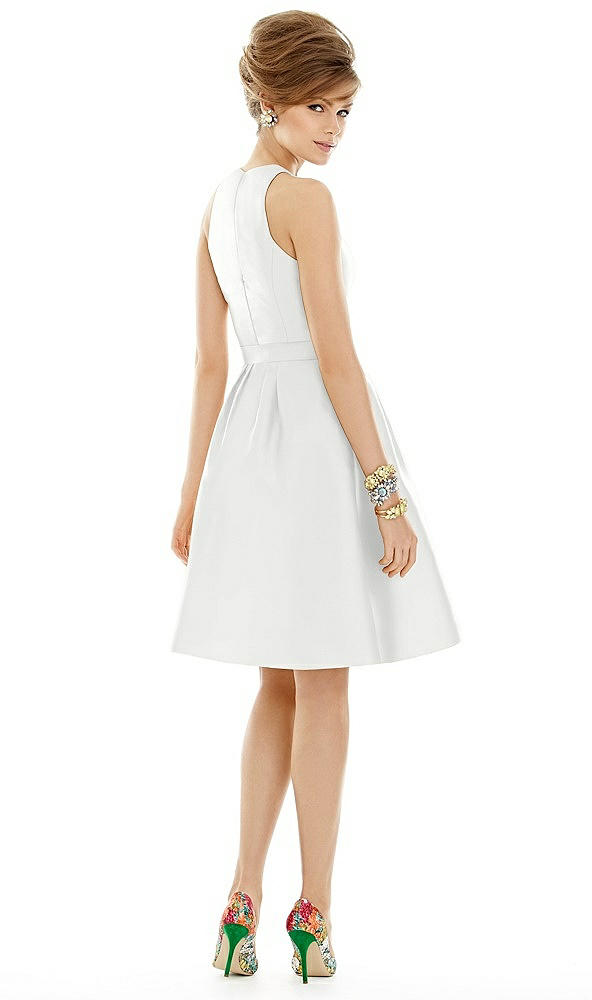Back View - White Alfred Sung Style D696