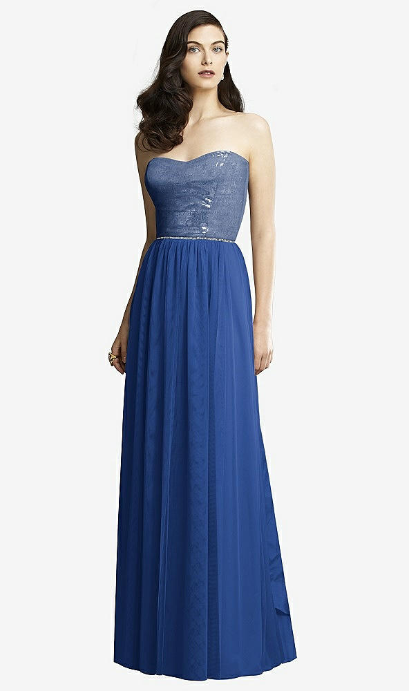 Front View - Classic Blue Dessy Collection Style 2925