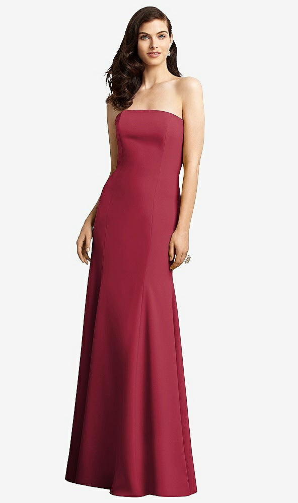 Front View - Burgundy Dessy Bridesmaid Dress 2935