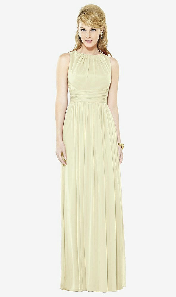 Front View - Butter Yellow After Six Bridesmaid Dress 6709