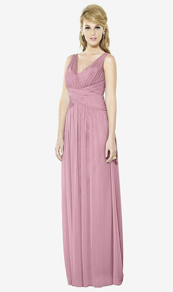 Front View - Dusty Pink After Six Bridesmaid Dress 6711