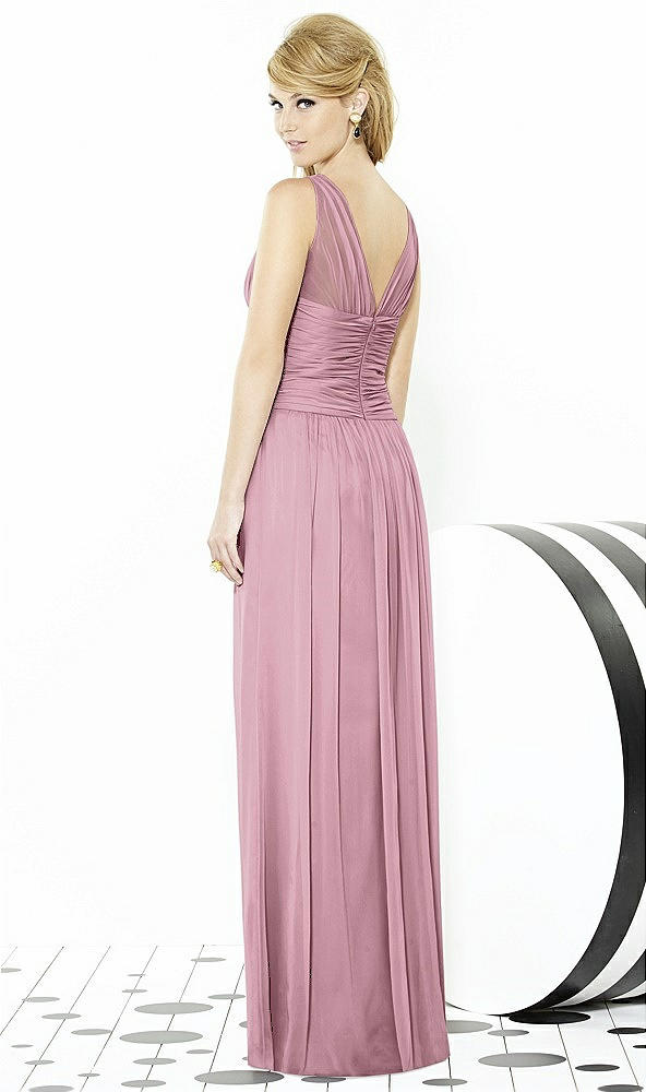 Back View - Dusty Pink After Six Bridesmaid Dress 6711