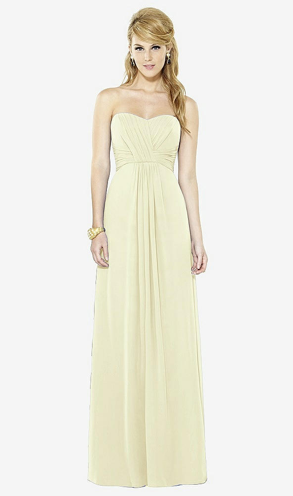 Front View - Butter Yellow After Six Bridesmaid Dress 6713