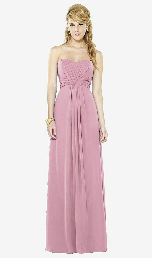 Front View - Dusty Pink After Six Bridesmaid Dress 6713