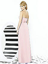 Rear View Thumbnail - Ballet Pink After Six Bridesmaid Dress 6713